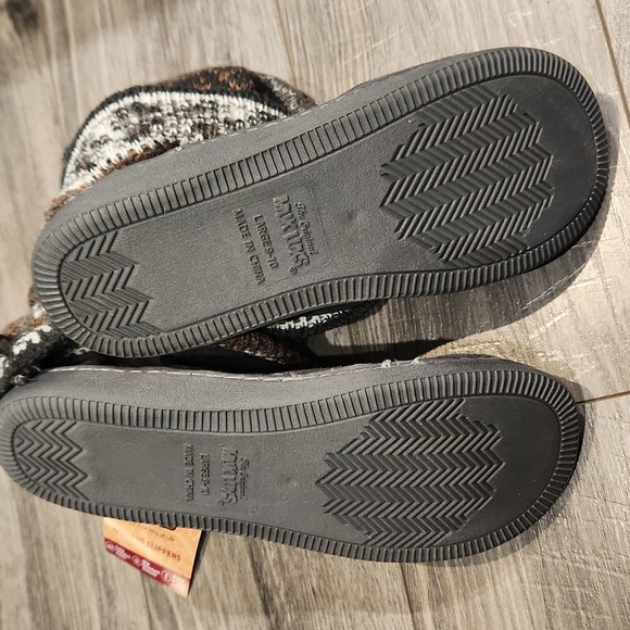 NWT Muk Luks Women's Slippers sz L (9-10) grey - Picture 5 of 9
